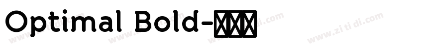 Optimal Bold字体转换